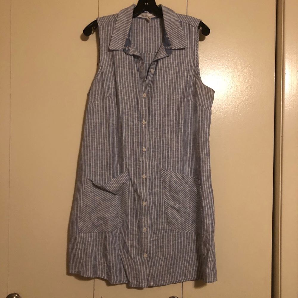 BCBGeneration button down tank dress